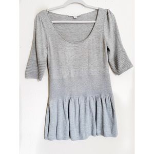 SOLD BOSTON PROPER | Ribbed Peplum Top Medium